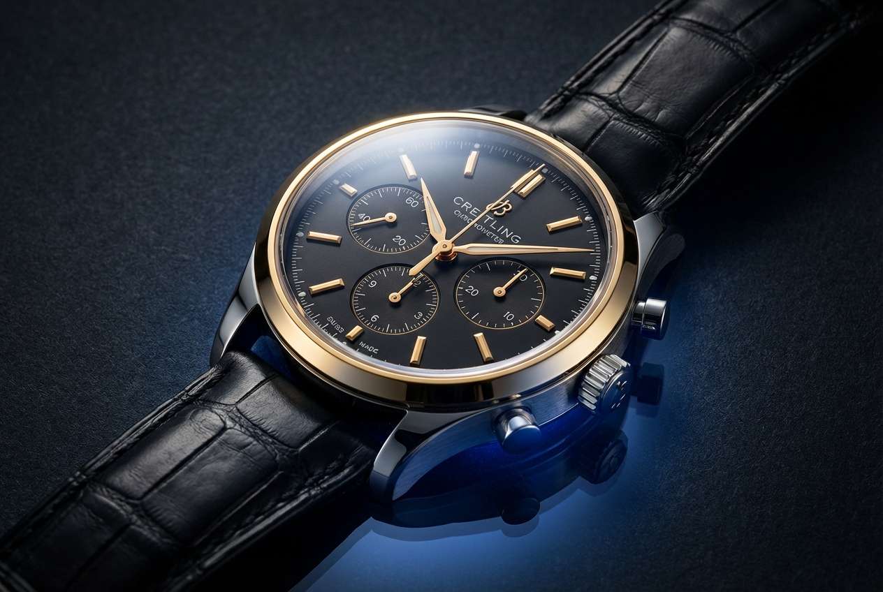 luxury watch studio shot