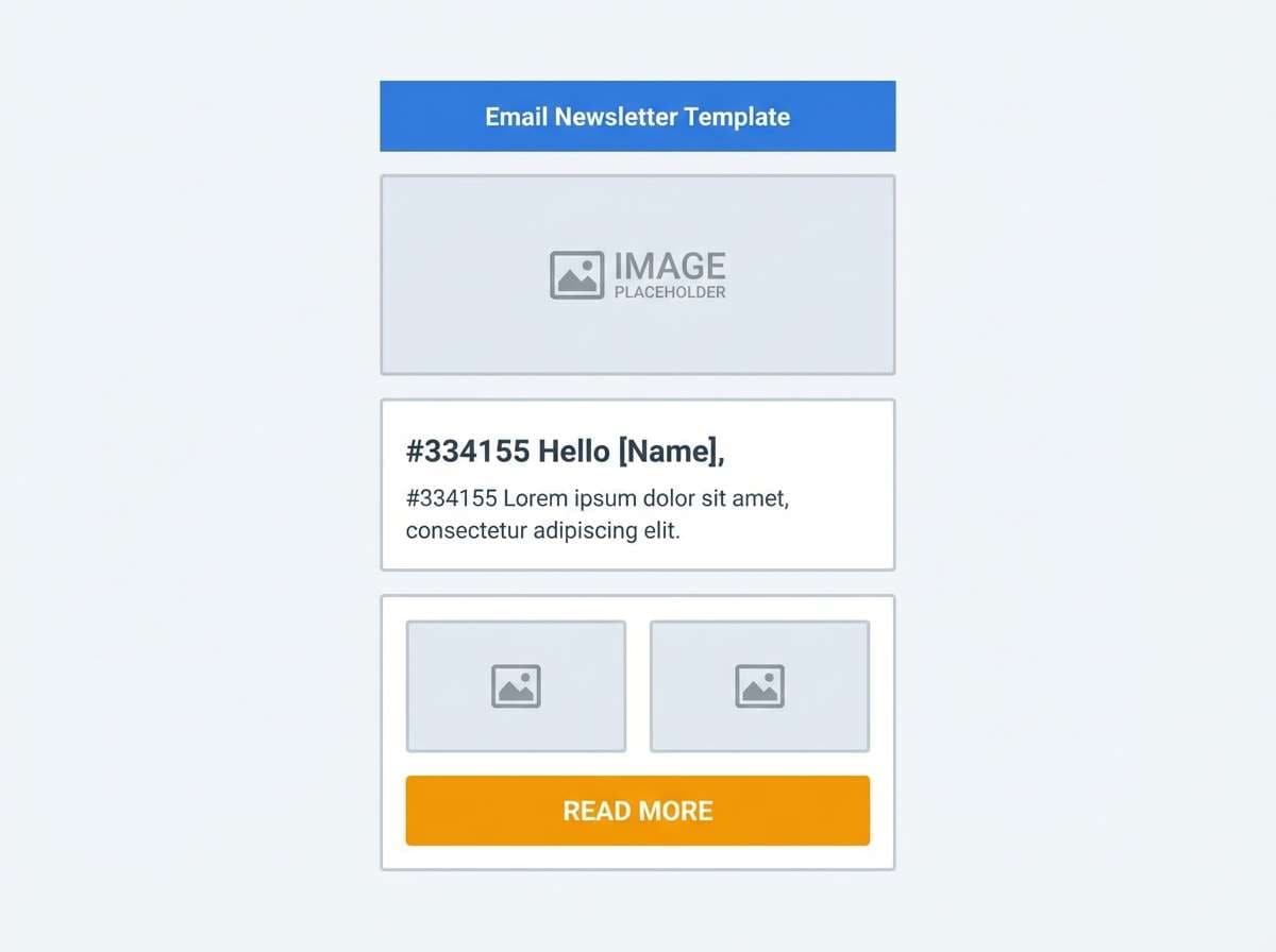email newsletter template