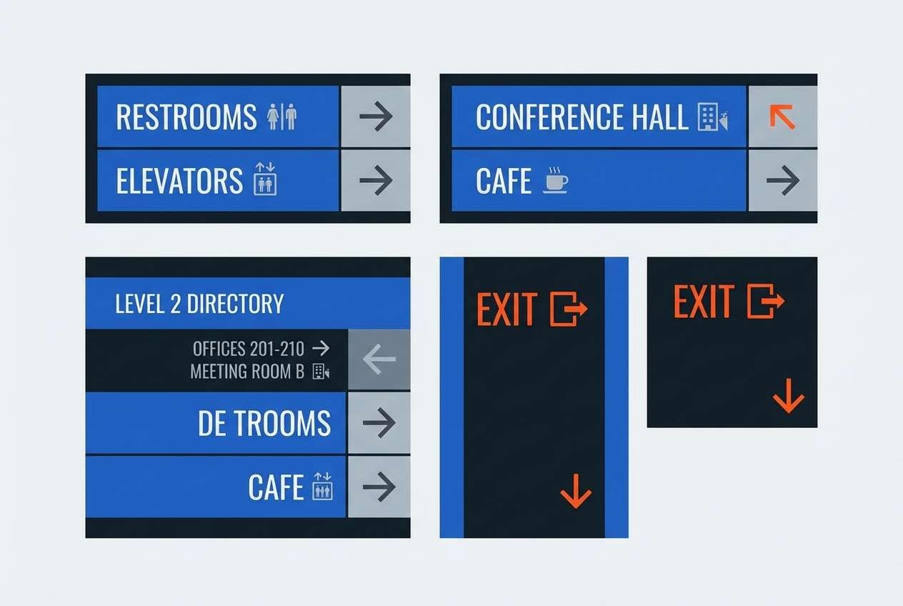 transit wayfinding signage