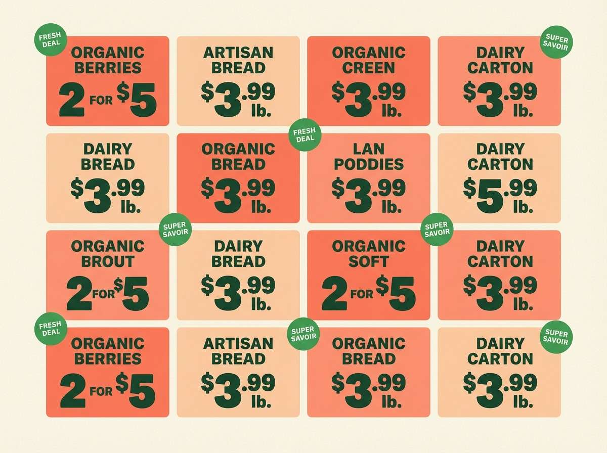 grocery deals flyer layout