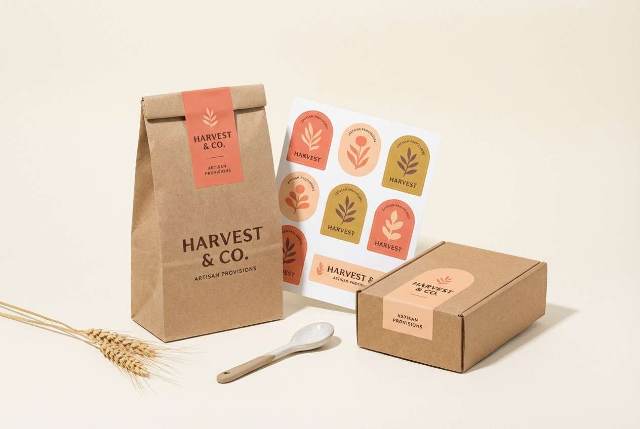 artisan food branding mockup