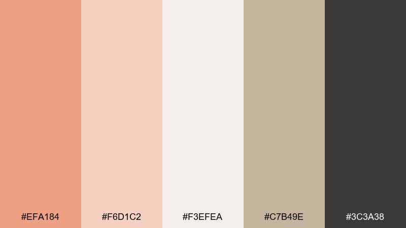 melon latte melon color palette with hex codes