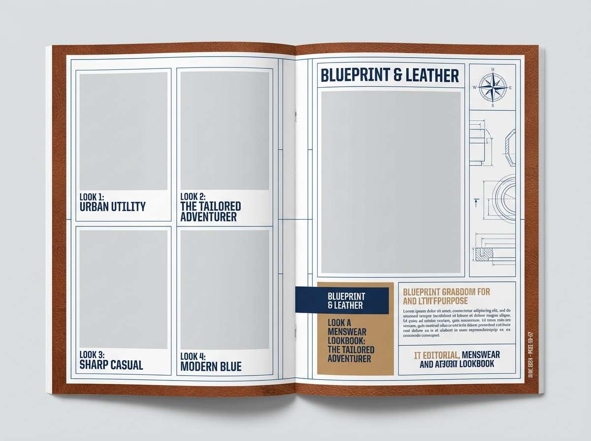 menswear lookbook layout