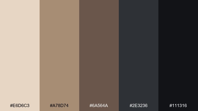 mesa nightfall wild west color palette with hex codes