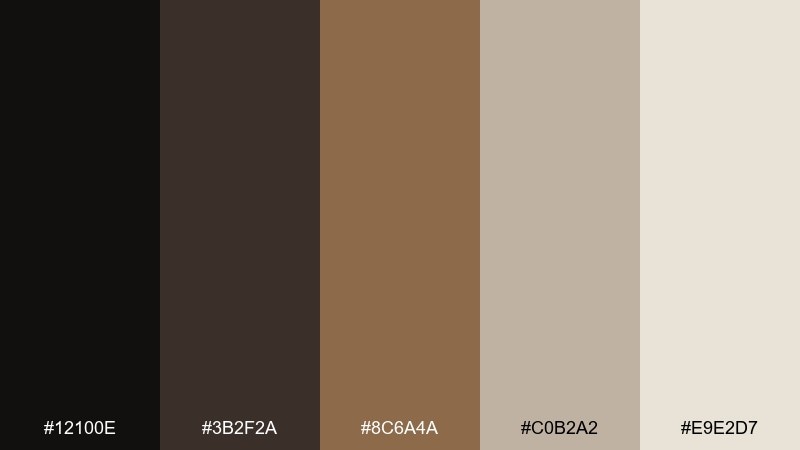 meteorite bronze astronaut color palette with hex codes