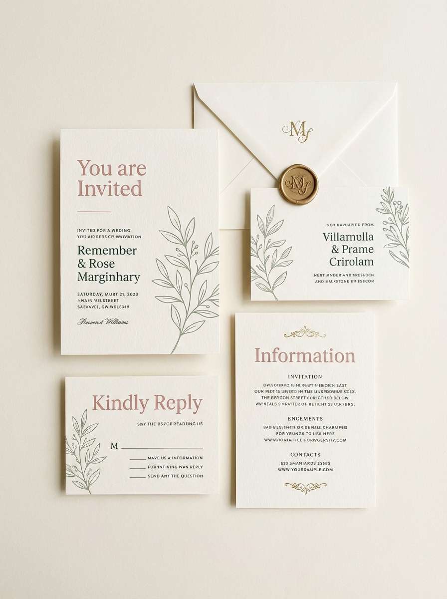 pink sage invitation