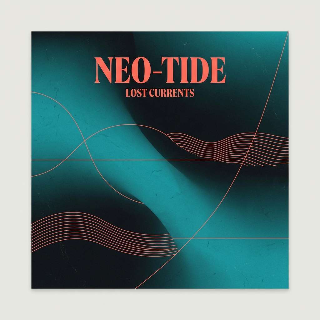 dark turquoise album cover design