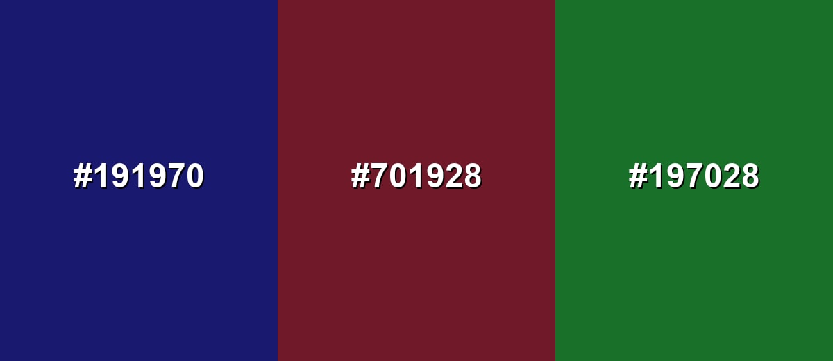 triadic combinations of midnight-blue-color