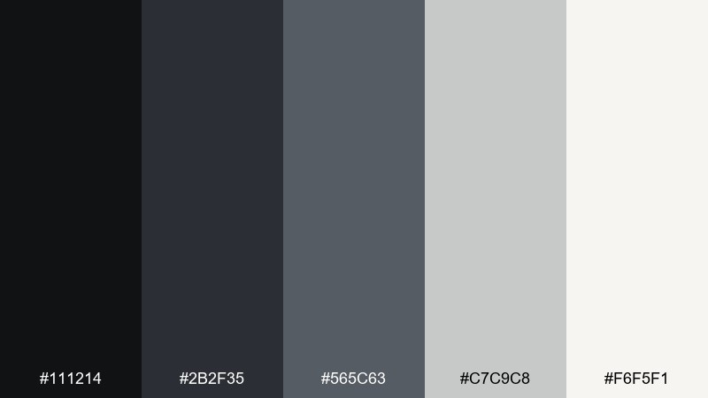 midnight catalog library color palette with hex codes