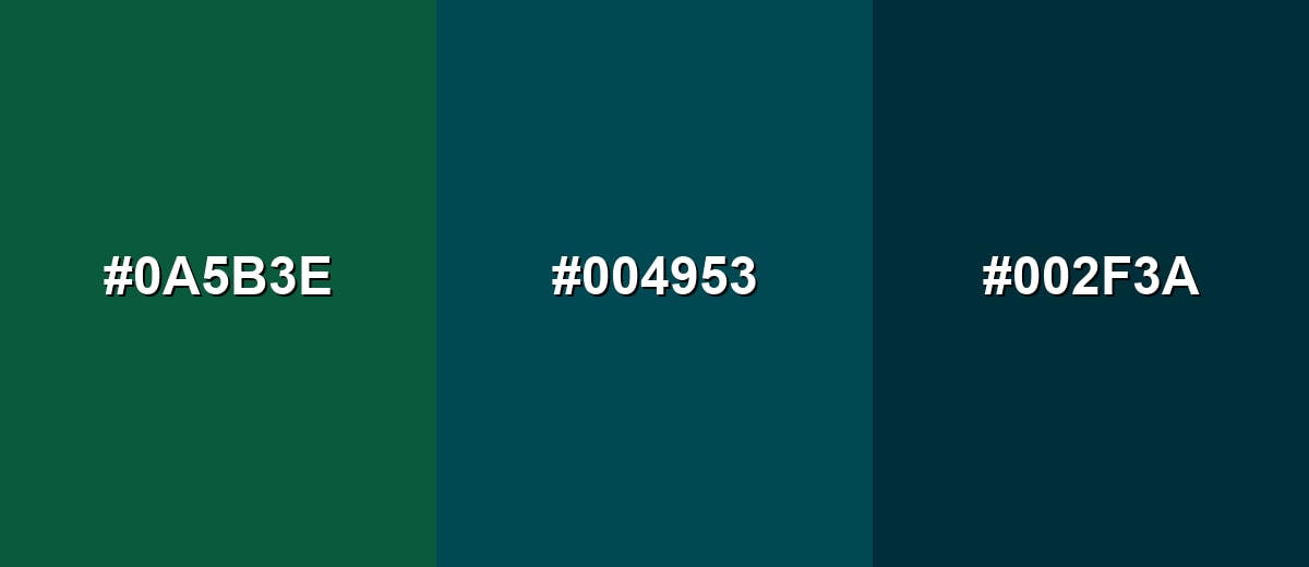 analogous color for midnight-green