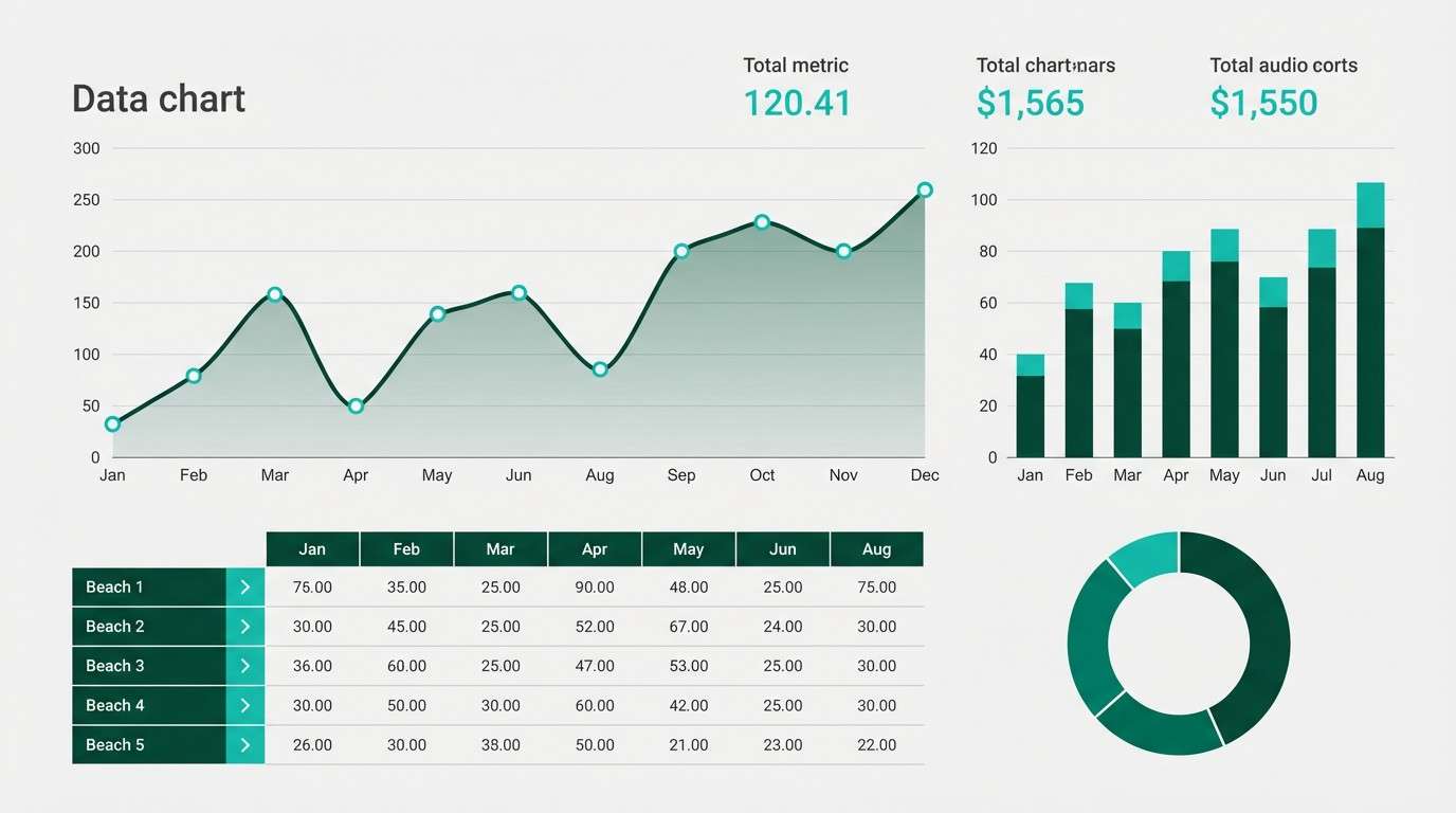 data dashboard charts