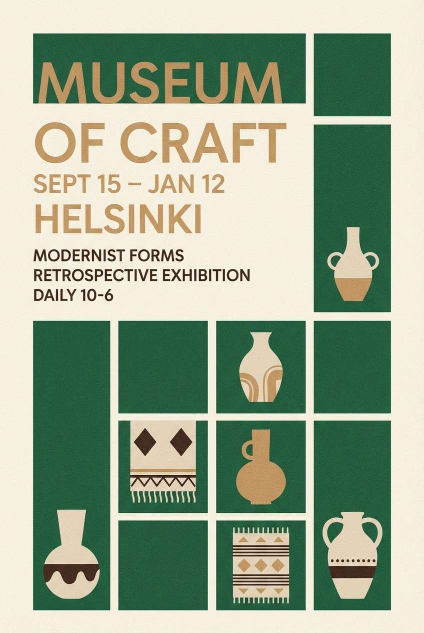 exhibition poster layout