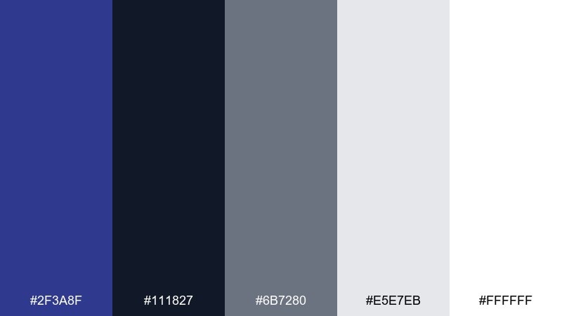 midnight silk color palette with hex codes
