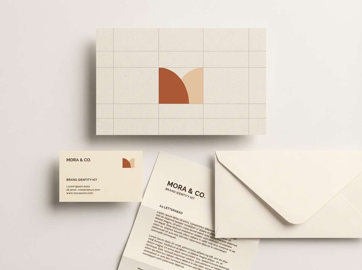 minimal brand identity kit