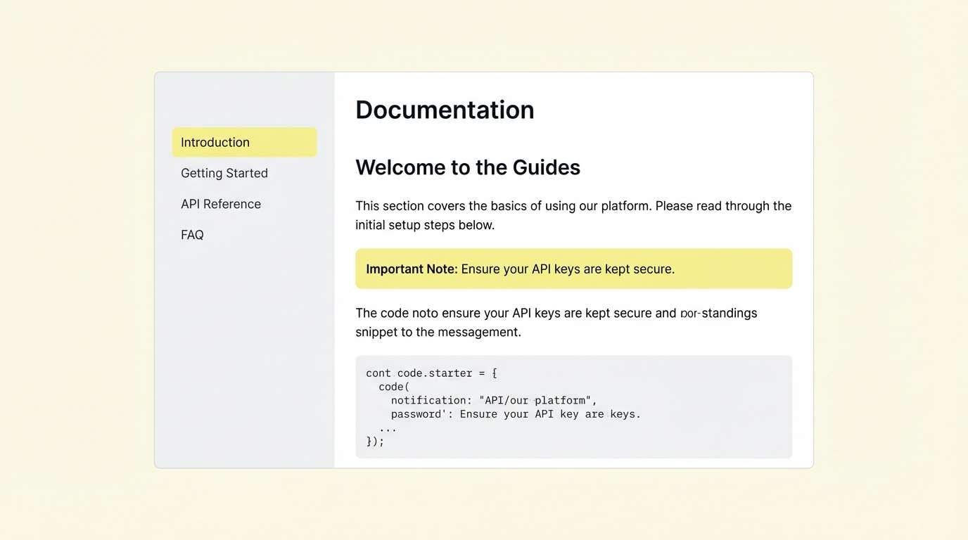 minimal ui with lemon color combinations