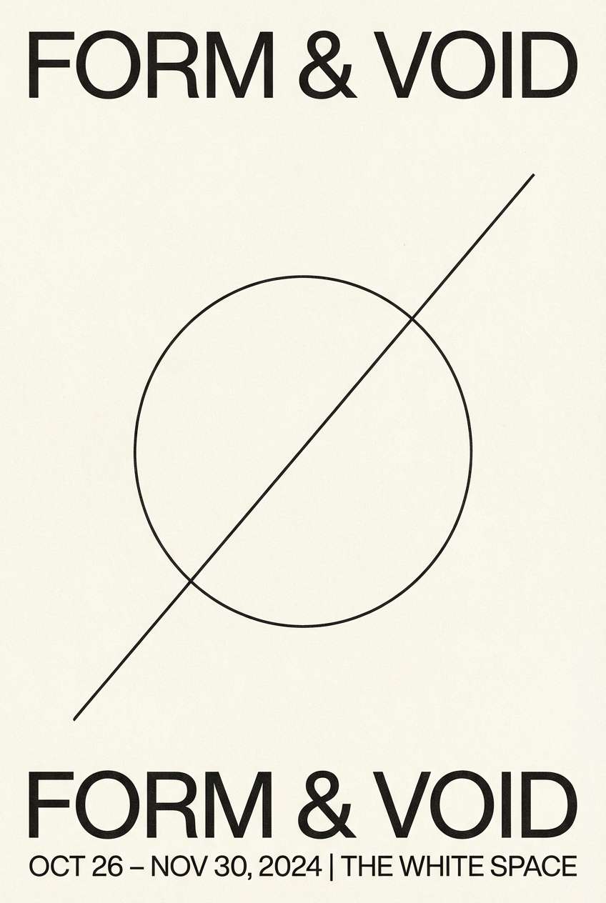 minimal exhibition poster