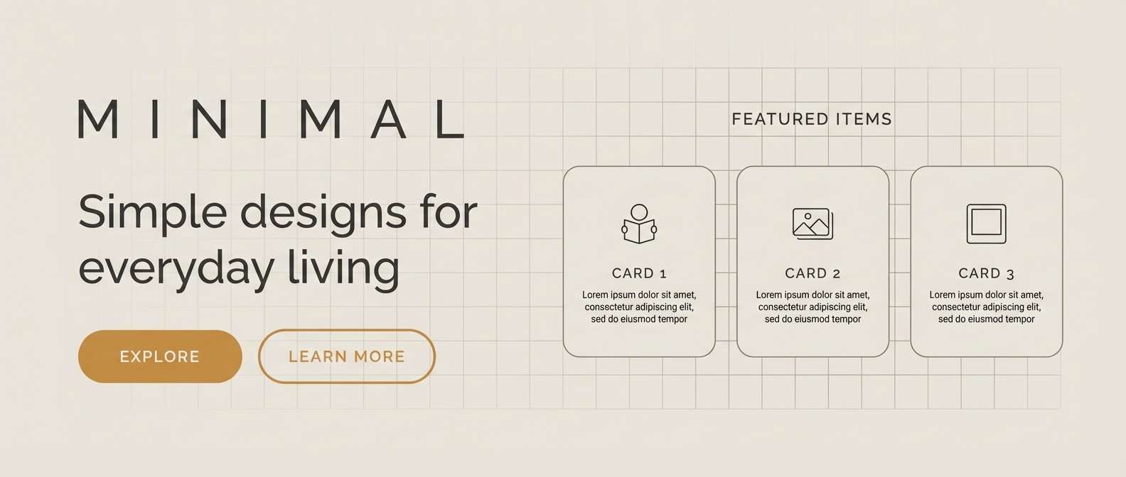 minimal portfolio hero