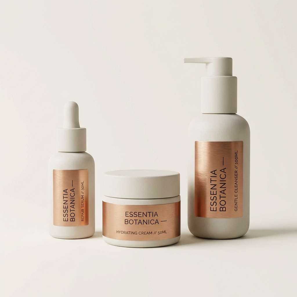 minimal skincare packaging