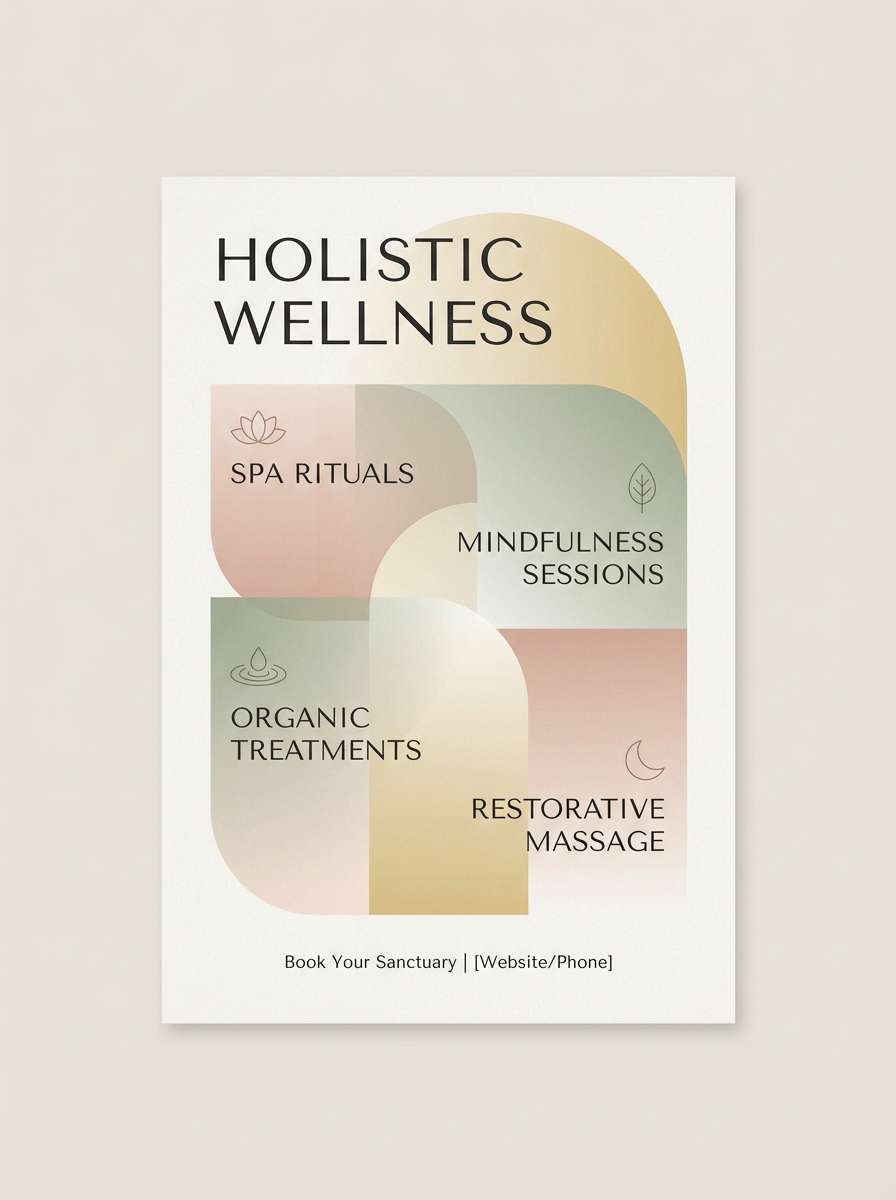 minimal spa flyer