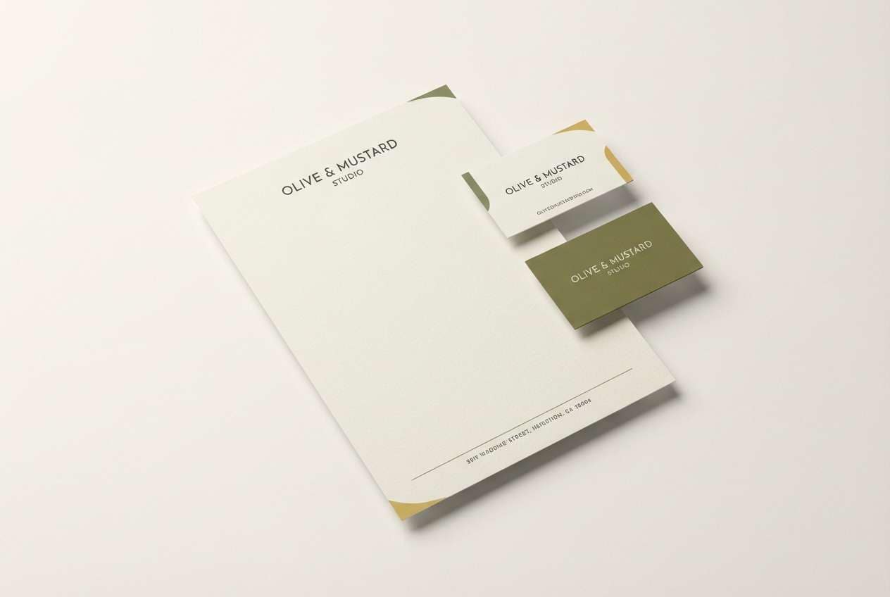 minimal stationery set