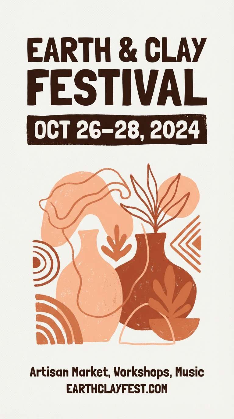 terracotta event flyer