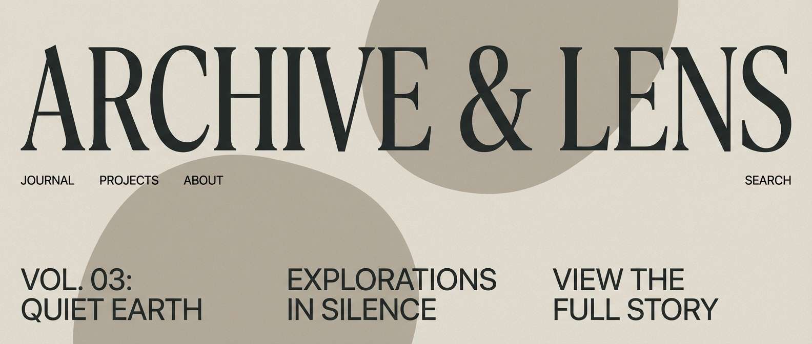 cinematic website masthead