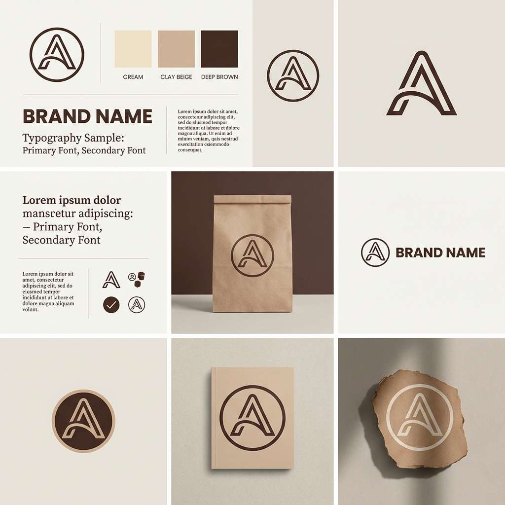 clay brand identity board