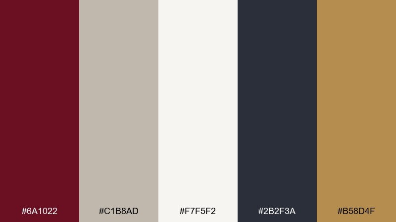 minimalist museum poster color palette with hex codes