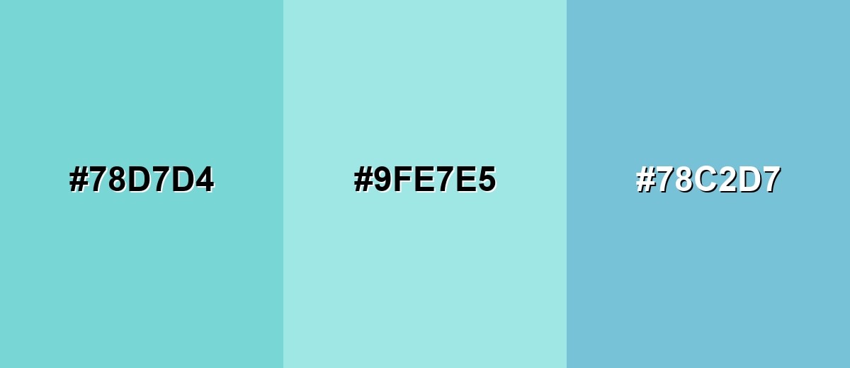 analogous color for mint-blue