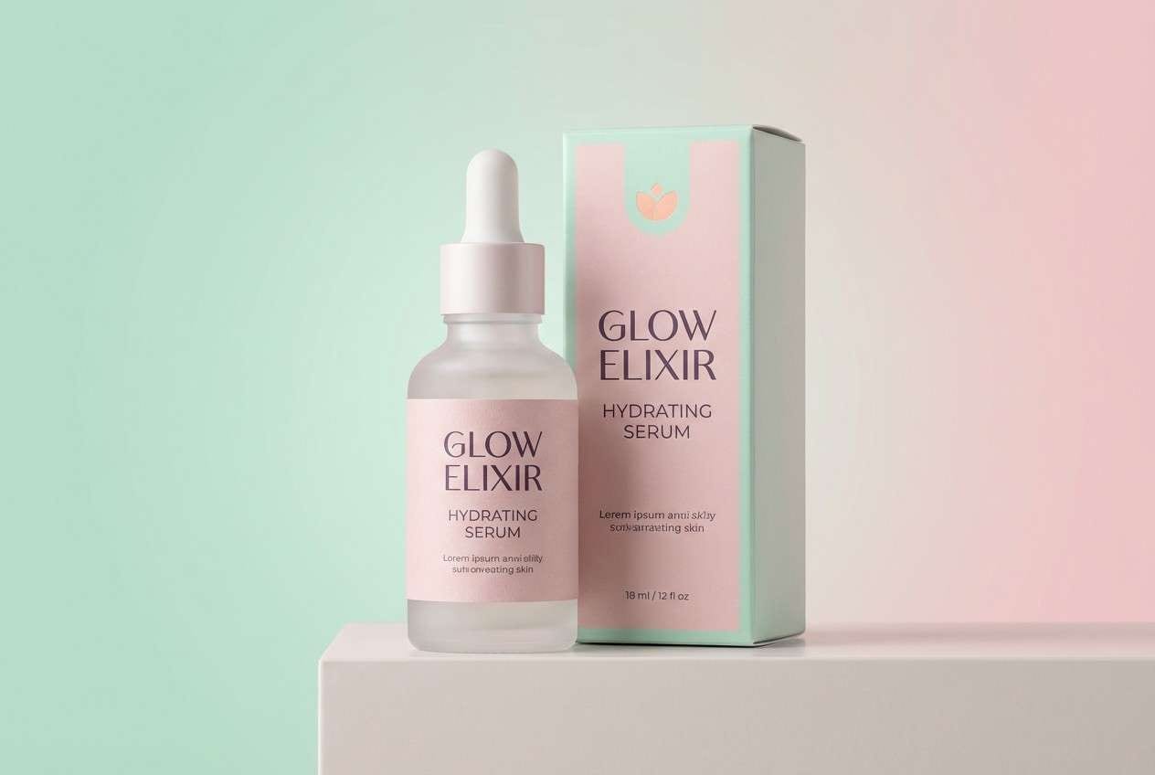 skincare serum product ad