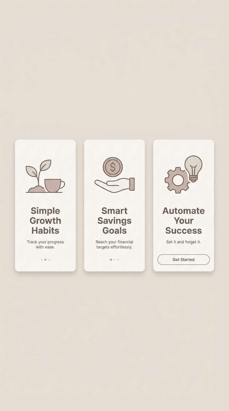 almond onboarding screens