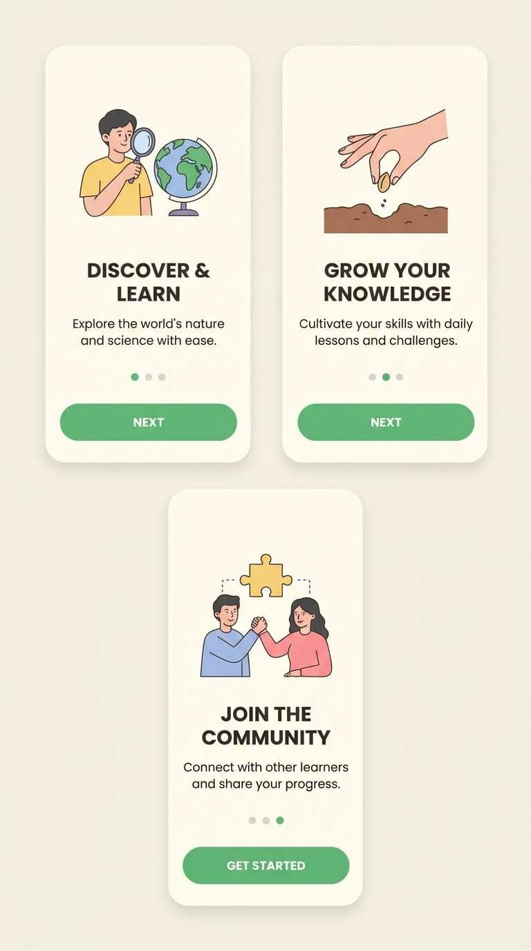 onboarding screens ui