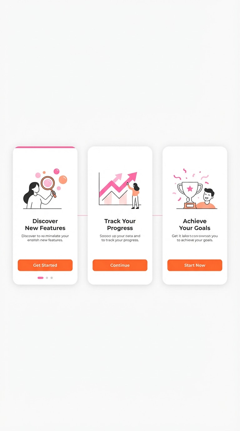 mobile onboarding ui