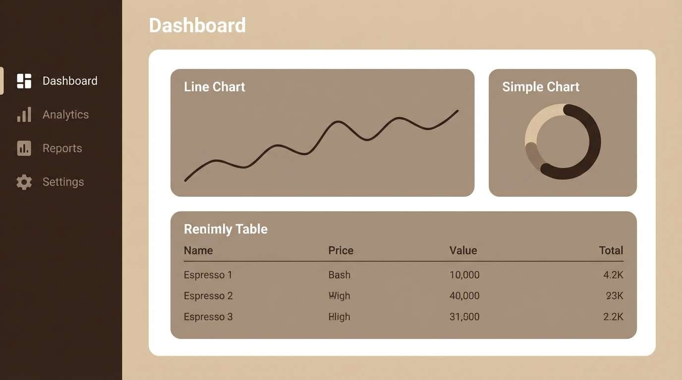 mocha analytics dashboard ui