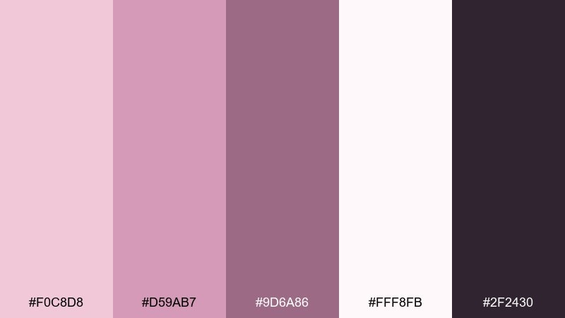 modern ballet color palette with hex codes