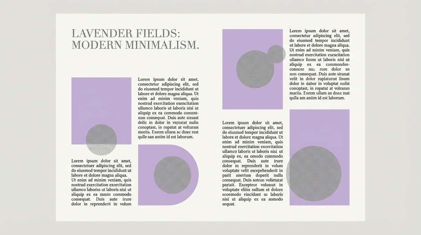 lavender editorial spread