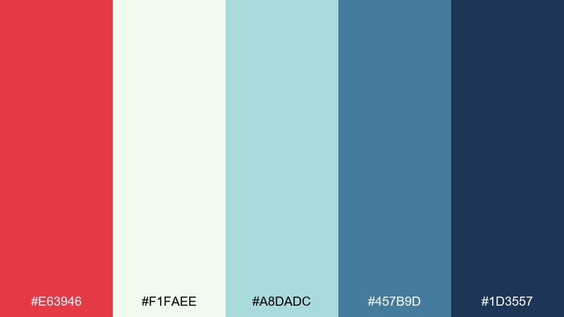 modern farmhouse tomato color palette with hex codes