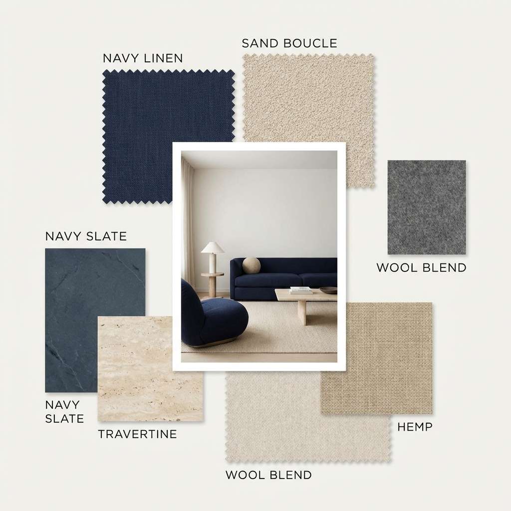 modern interior mood board