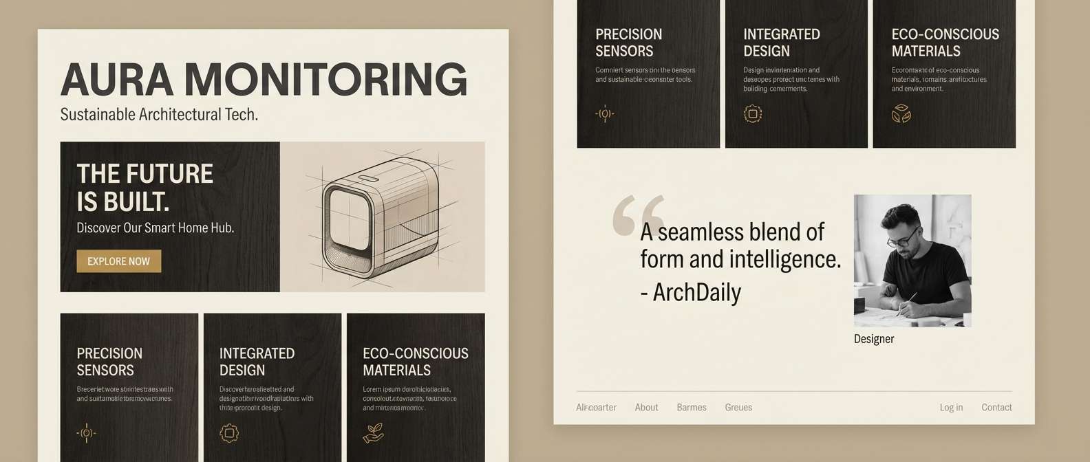 blackened oak landing page