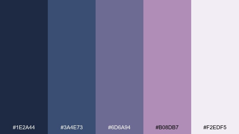 modern mauve ui blue mauve color palette with hex codes