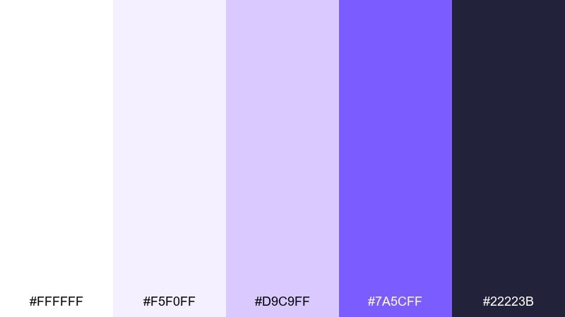 modern orchid ui color palette with hex codes