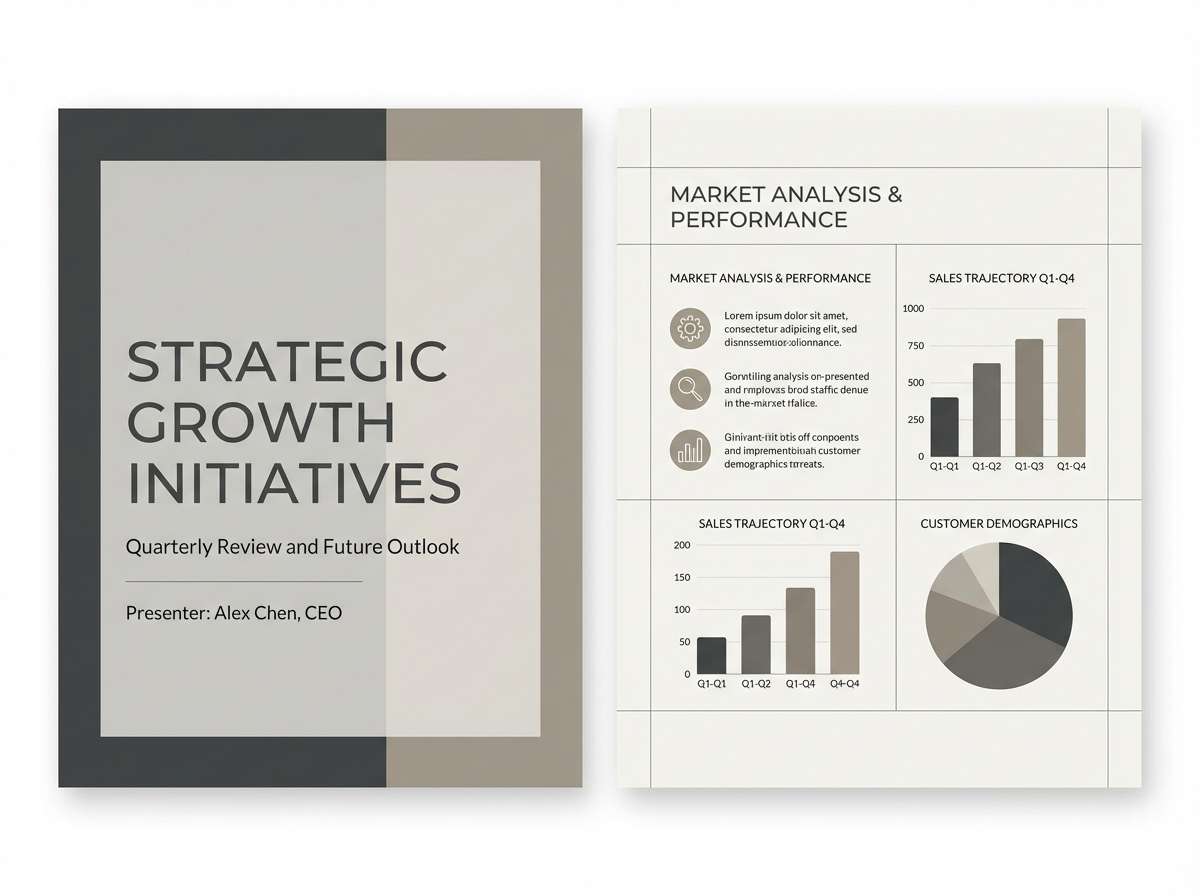 modern presentation slide template