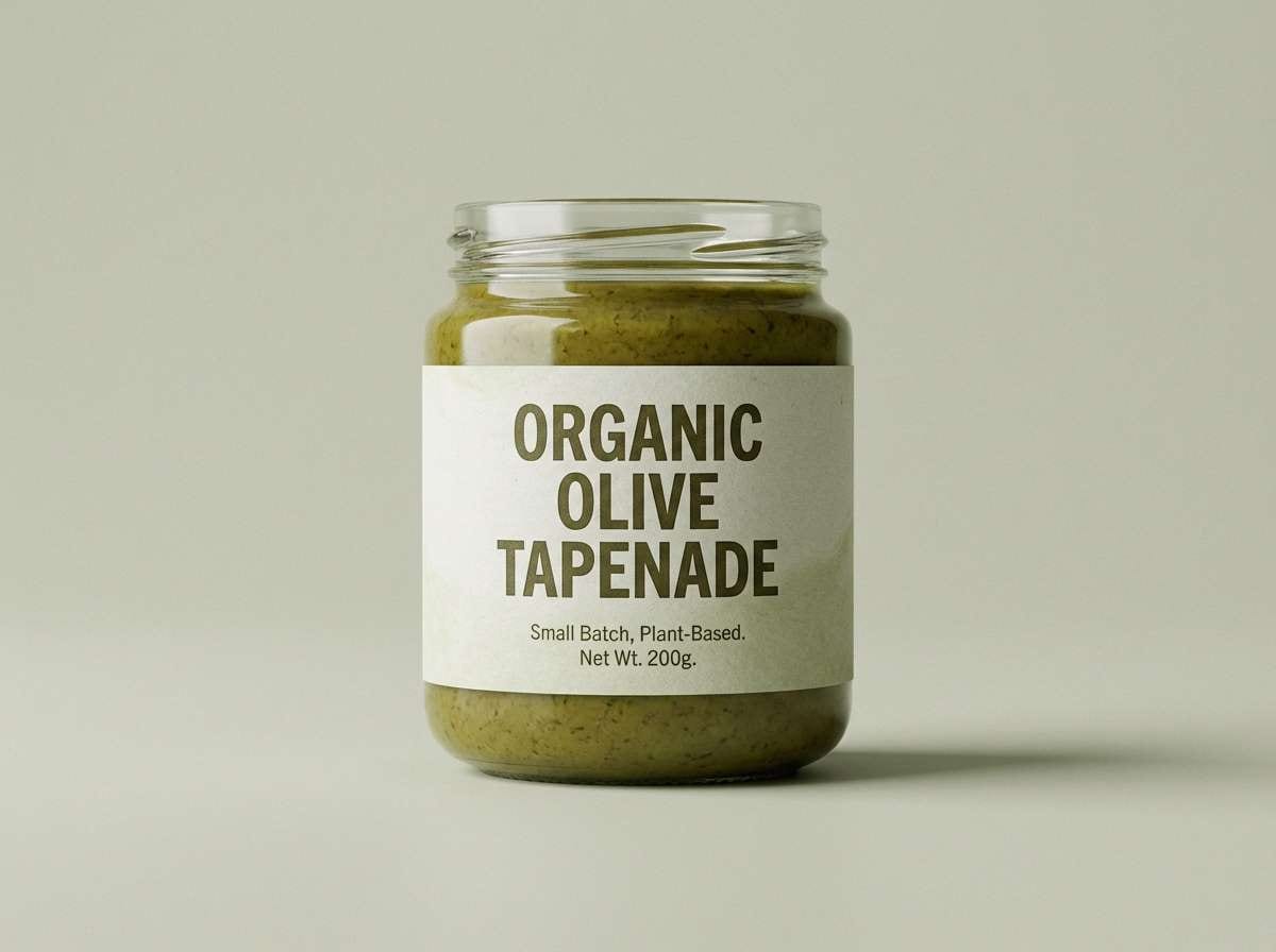 olive food label shot