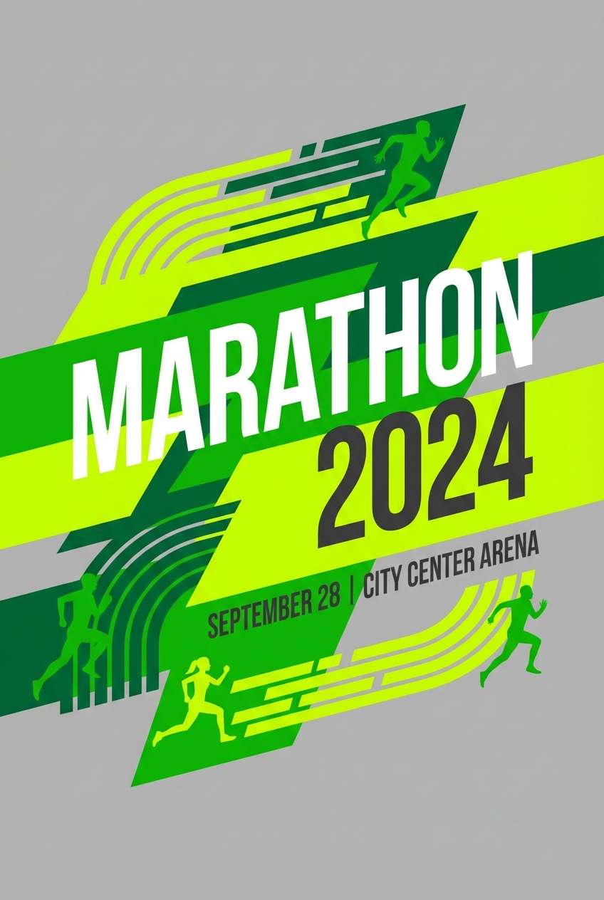 lime sports event poster