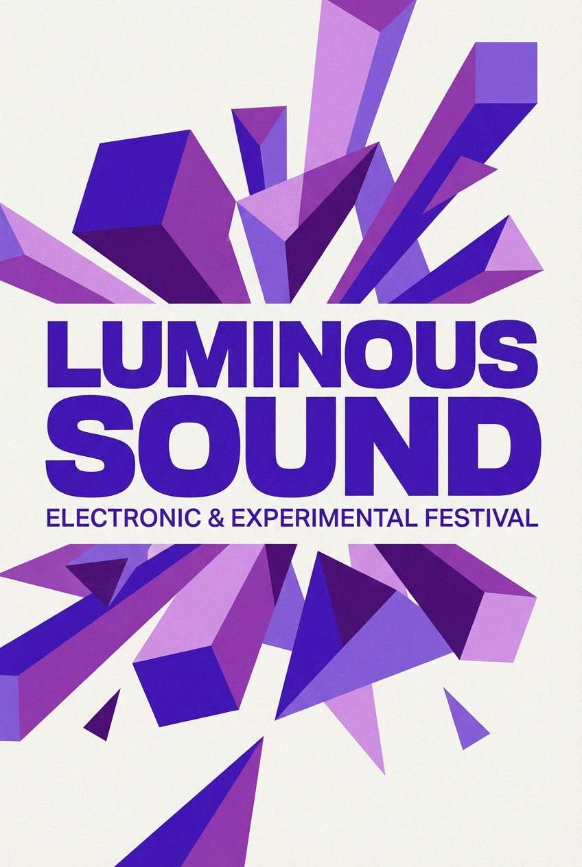 purple music event poster