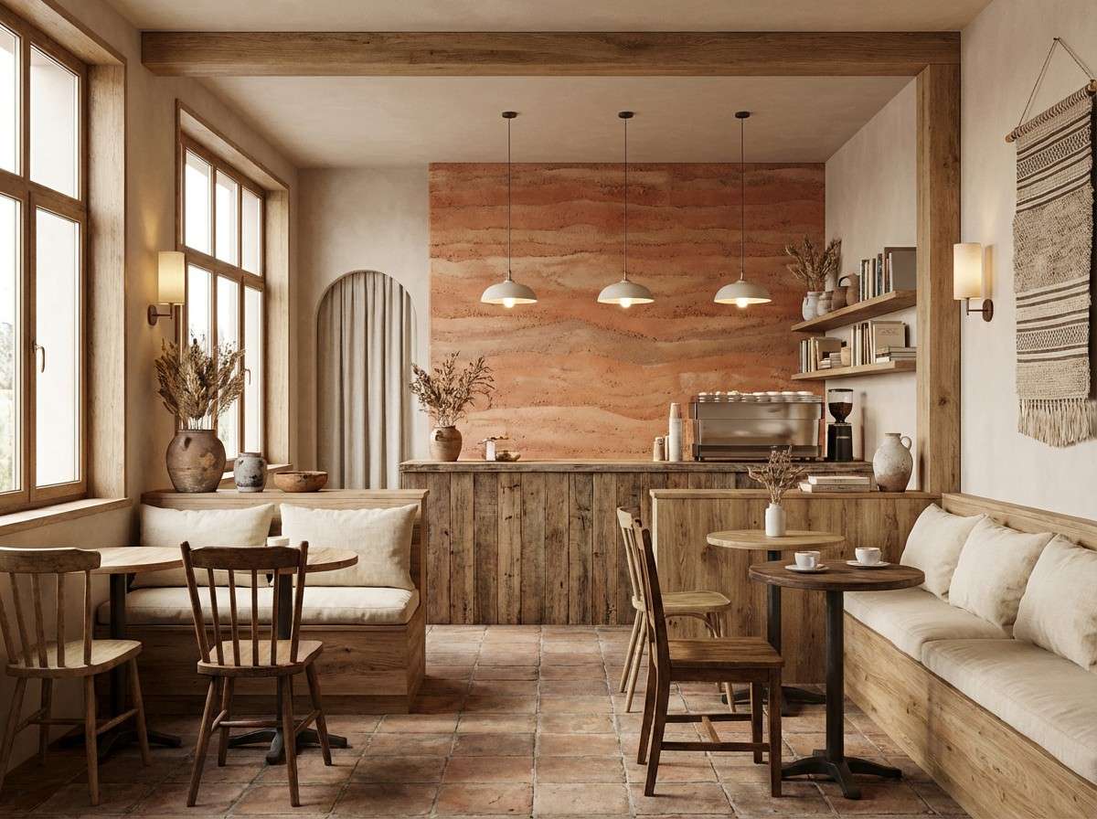 terracotta cafe interior
