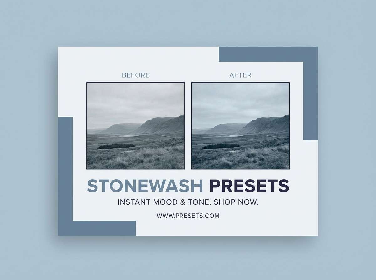 blue preset promo card