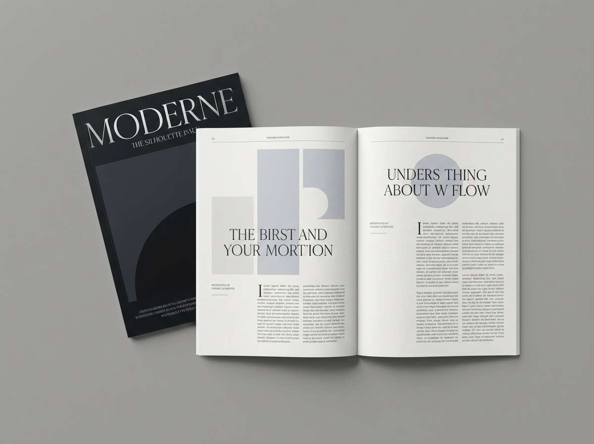 fashion editorial layout