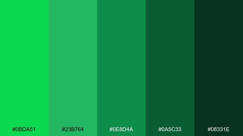 monochrome malachite malachite color palette with hex codes