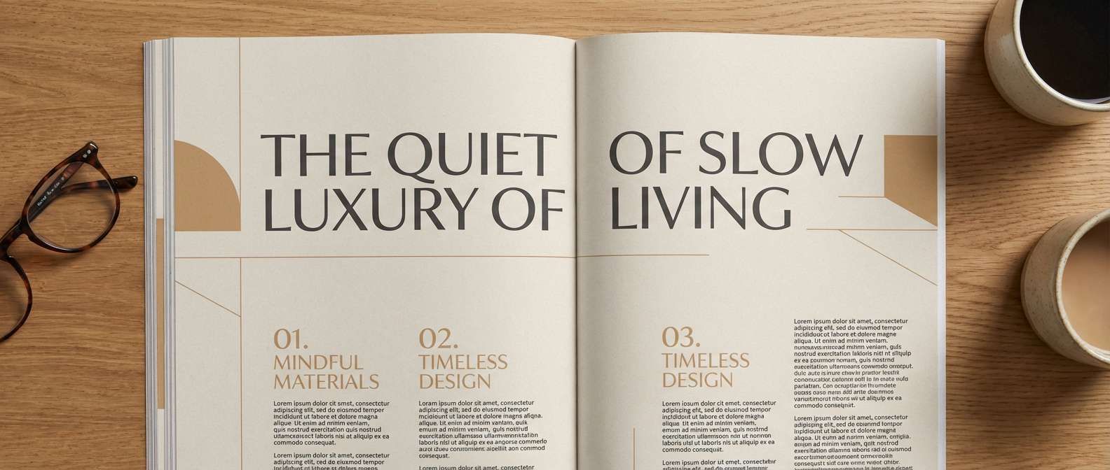 moody editorial layout